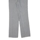 Mens Cotton Blend Regular Fit Straight Black White Check Trousers W30 L33