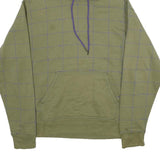 CHAMPION Mens Green Pullover Hoodie M Cotton Blend Casual Streetwear