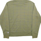CHAMPION Mens Green Pullover Hoodie M Cotton Blend Casual Streetwear