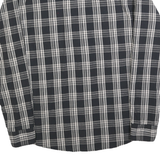 WRANGLER Mens Black & White Check Shirt M Cotton Blend Casual Button Fastening