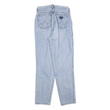 WRANGLER Womens Blue Regular Straight Denim Cotton Blend Light W26 L28 Zip
