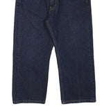 LEVI'S 505 Mens Jeans Blue Regular Straight Denim Raw W33 L21 Zip Closure