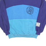 Womens Blue & Dark Blue Sweatshirt Crew Neck XL Casual Cotton Blend Pullover