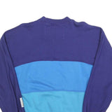 Womens Blue & Dark Blue Sweatshirt Crew Neck XL Casual Cotton Blend Pullover