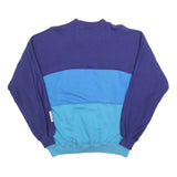 Womens Blue & Dark Blue Sweatshirt Crew Neck XL Casual Cotton Blend Pullover