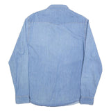 LEE Womens Blue Denim Shirt L Cotton Long Sleeve Button Closure Casual