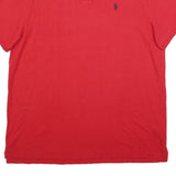 POLO RALPH LAUREN Mens Red Short Sleeve Plain 2XL Classic Fit Polo Shirt