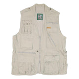 REGATTA Mens Beige Utility Zip Jacket XL Cotton Blend Casual Outdoor Vest
