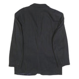 BOSS HUGO BOSS Mens Black Wool Herringbone Classic Tailored Jacket L