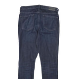 DKNY Womens Regular Blue Denim Jeans W28 L27 Zip Closure Classic Fit Stylish