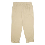 NAUTICA Mens Cotton Beige Classic Straight Trousers W36 L30 Casual Comfortable