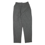 WILLOWRIDGE Womens Wool Blend Grey Relaxed Straight Trousers W26 L28 Comfortable