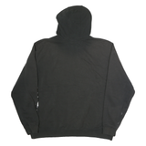 CARHARTT Mens Black Hoodie 2XL Cotton Pullover Logo Print Workwear