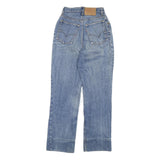 LEVI'S Womens Relaxed Straight Denim Medium W22 L27 Jeans Zip Cotton Blend