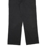 DICKIES Mens Cotton Blend Black Regular Straight Trousers W30 L29 Workwear Zip