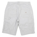 DICKIES Womens Shorts White Casual Cotton Blend M W29 Workwear Pockets