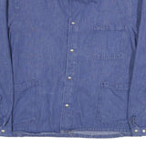 ESCO Mens Blue Cotton Blend Button Jacket M Denim Workwear Casual