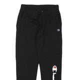 CHAMPION Mens Joggers Black M W30 L29 Cotton Blend Regular Tapered Jogging