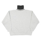 WOE Mens Grey & Black Sweatshirt Roll Neck XL Team Spirit Casual Pullover