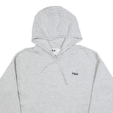 FILA Womens Grey Hoodie 2XL Cotton Blend Casual Pullover Sweatshirt