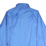EAGLES RIDGE Mens Blue Nylon Button Jacket M Plain Lightweight Casual Wear