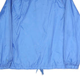 EAGLES RIDGE Mens Blue Nylon Button Jacket M Plain Lightweight Casual Wear