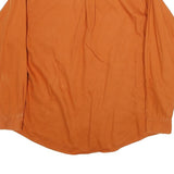 CLUB ROOM Mens Orange Cotton Long Sleeve Shirt L Casual Buttoned Pocket