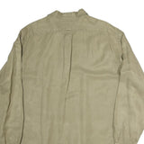 RALPH LAUREN Mens Beige Long Sleeve Cotton Blend Shirt L Classic Polo