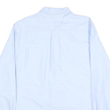 TOMMY HILFIGER Mens Blue Classic Fit Shirt M Cotton Button Collar Pocket
