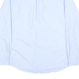 TOMMY HILFIGER Mens Blue Classic Fit Shirt M Cotton Button Collar Pocket