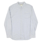 VANS Mens Blue White Striped Shirt XL Lightweight Cotton Blend Button Down