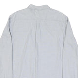 VANS Mens Blue White Striped Shirt XL Lightweight Cotton Blend Button Down