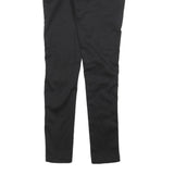 DOLCE & GABBANA Womens Leather Black Slim Skinny Trousers W28 L30 Stylish Zip
