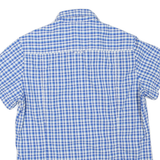 JACK WOLFSKIN Womens Blue & White Check Shirt L Cotton Blend Outdoor Casual