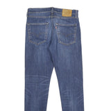 LEVI'S 512 BIG E Mens Jeans Blue Slim Skinny Denim Medium W31 L34 Zip Closure