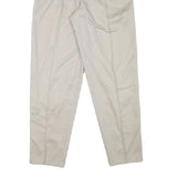 NORTHERN REFLECTIONS Womens Slim Beige Cotton Blend Trousers W25 L29 Zip Closure