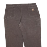CARHARTT Mens Jeans Brown Relaxed Straight Denim Medium W48 L32 Workwear Zip