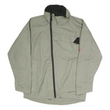 SHERPA Mens Grey & Black Outdoor Jacket S Polyester Blend Zip Pocket Casual