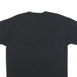 RUSSELL ATHLETIC Mens Black Crown Point Alumni Graphic T-Shirt L Short Sleeve