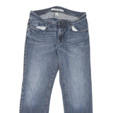 DKNY Womens Jeans Blue Regular Straight Denim Medium W32 L30 Cotton Blend Zip