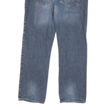 DKNY Womens Jeans Blue Regular Straight Denim Medium W32 L30 Cotton Blend Zip