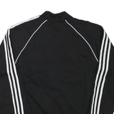 ADIDAS Mens Black & White Trefoil Logo Track Jacket M Polyester Blend Zip