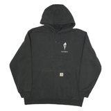 CARHARTT Mens Black Hoodie XL Olympic Torch Graphic Cotton Blend Pullover