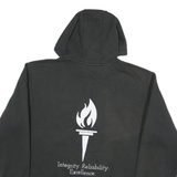 CARHARTT Mens Black Hoodie XL Olympic Torch Graphic Cotton Blend Pullover