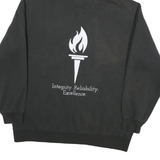 CARHARTT Mens Black Hoodie XL Olympic Torch Graphic Cotton Blend Pullover