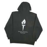 CARHARTT Mens Black Hoodie XL Olympic Torch Graphic Cotton Blend Pullover