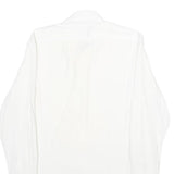 COVERI FACTORY Mens White Cotton Shirt M Classic Button Down Long Sleeve Casual
