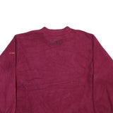 ODH Womens Maroon Royal Niagara Golf Club Plain Crew Neck Basic Knit L Jumper