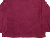 ODH Womens Maroon Royal Niagara Golf Club Plain Crew Neck Basic Knit L Jumper