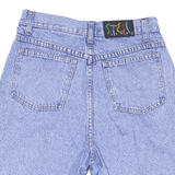 STEEL Womens Blue Denim Casual Shorts M W28 Rolled Hem Cotton Blend
